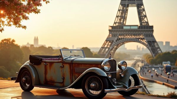 Transform your paris wedding with a unique vintage car experience